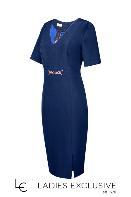 EFFECT Φόρεμα κρεπ κοντομάνικο