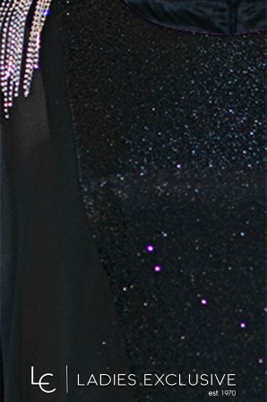 EFFECT Φόρεμα βραδινό με γκλίτερ και στρας