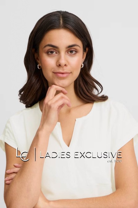 FRANSA Μπλούζα κοντομάνικη με διπλό ύφασμα