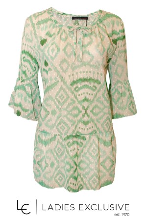 WOMEN'S STYLE Μπλούζα εμπριμέ με βολάν