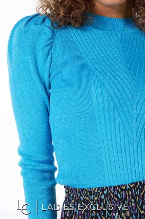 ESQUALO Μπλούζα λούρεξ με ανάγλυφη ύφανση