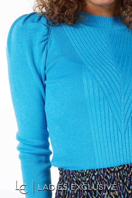 ESQUALO Μπλούζα λούρεξ με ανάγλυφη ύφανση