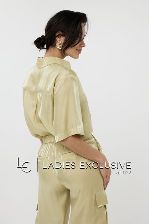 ESQUALO Μπλούζα κοντομάνικη με γιακά