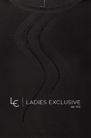 ELIN Μπλούζα μάλλινη με σχέδιο στη λαιμόκοψη