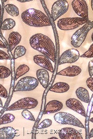 EFFECT Φόρεμα αμάνικο βραδινό με παγιέτες