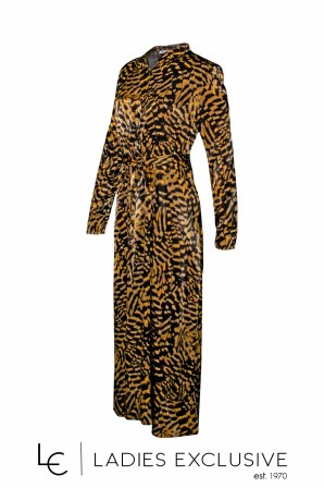 FIBES Φόρεμα αμπίρ με λάστιχο