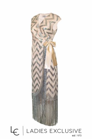 EFFECT Φόρεμα βραδινό κρουαζέ με παγιέτες