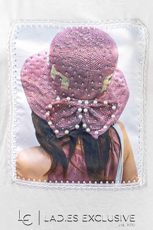 ESTEL Μπλούζα αμάνικη με στάμπα