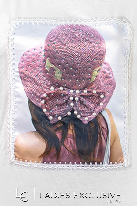 ESTEL Μπλούζα αμάνικη με στάμπα