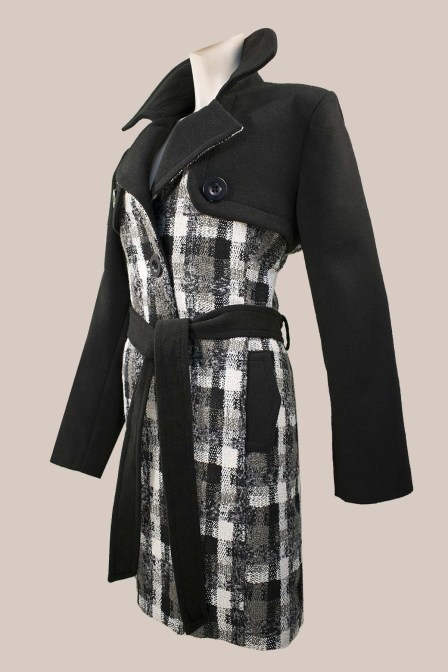 EFFECT Ημίπαλτο με πέτο γιακά