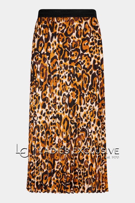 ESQUALO Φούστα πλισέ animal print