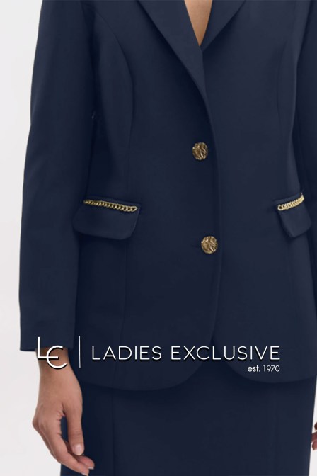 FIBES Σακάκι κρεπ με αλυσίδες