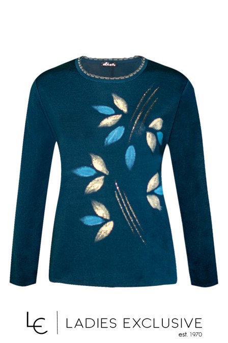 ELIN Μπλούζα με στάμπα φύλλα