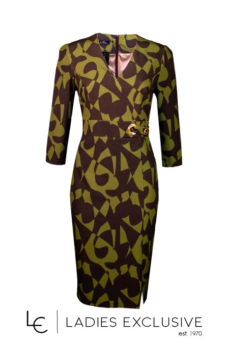 EFFECT Φόρεμα κρεπ σε ίσια γραμμή