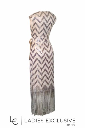 EFFECT Φόρεμα βραδινό κρουαζέ με παγιέτες