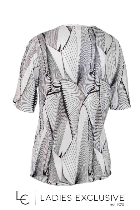 VIDAL Μπλούζα κοντομάνικη γκοφρέ