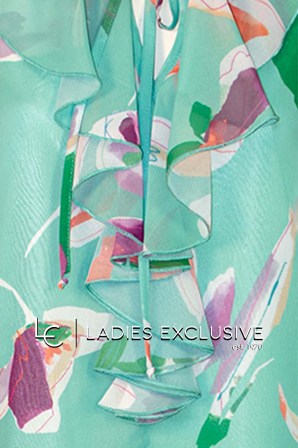 ESTEL Μπλούζα αμάνικη με βολάν