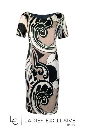 ESTEL Φόρεμα κοντομάνικο εμπριμέ