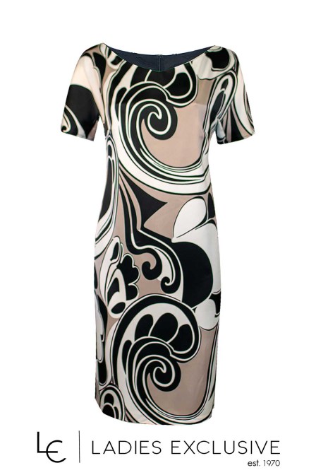 ESTEL Φόρεμα κοντομάνικο εμπριμέ