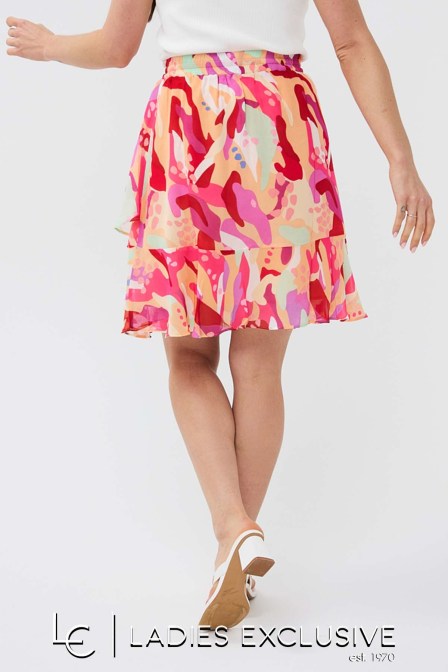 ESQUALO Φούστα μέχρι το γόνατο με βολάν