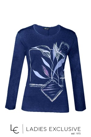 ELIN Μπλούζα από βισκόζη με στάμπα