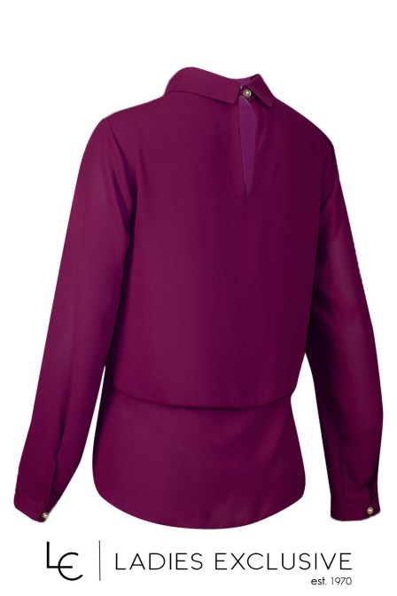 ESTEL Μπλούζα ριχτή με γιακά