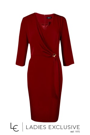 EFFECT Φόρεμα κρεπ με ντραπέ σχέδιο