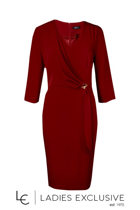 EFFECT Φόρεμα κρεπ με ντραπέ σχέδιο