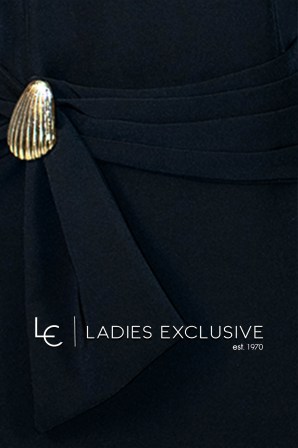 FIBES Φόρεμα κρεπ σε ίσια γραμμή