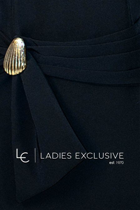 FIBES Φόρεμα κρεπ σε ίσια γραμμή