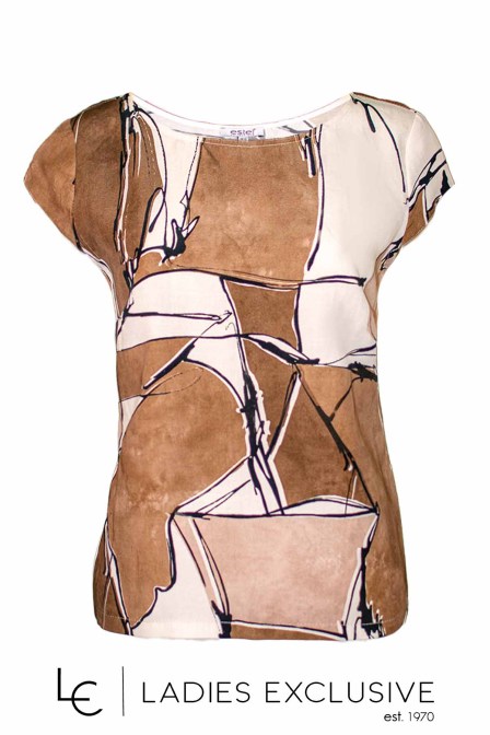 ESTEL Μπλούζα με κοφτό μανίκι