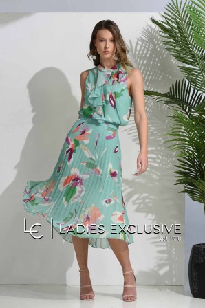 ESTEL Μπλούζα αμάνικη με βολάν