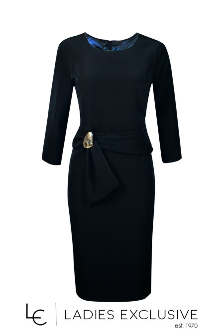 FIBES Φόρεμα κρεπ σε ίσια γραμμή