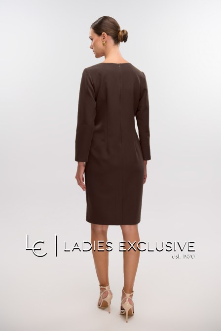 FIBES Φόρεμα κρεπ σε ίσια γραμμή