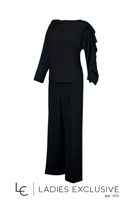 BELLA P. Παντελόνα κρεπ με λάστιχο