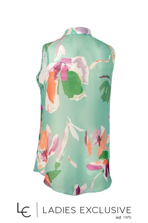 ESTEL Μπλούζα αμάνικη με βολάν