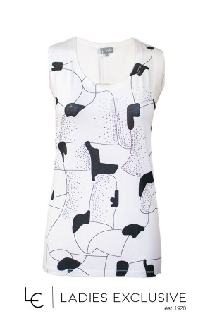 NICOLA Μπλούζα αμάνικη με στρας