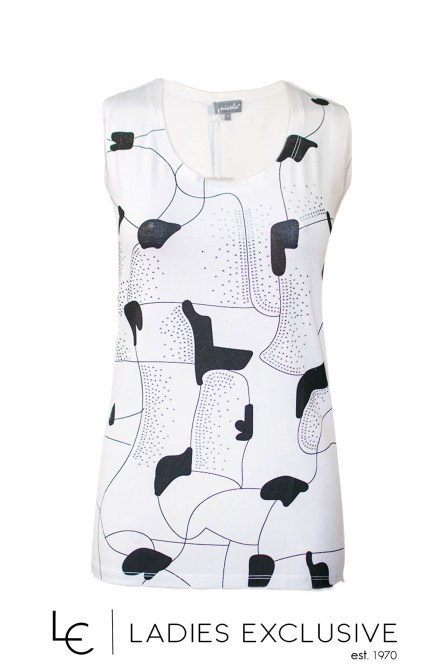 NICOLA Μπλούζα αμάνικη με στρας