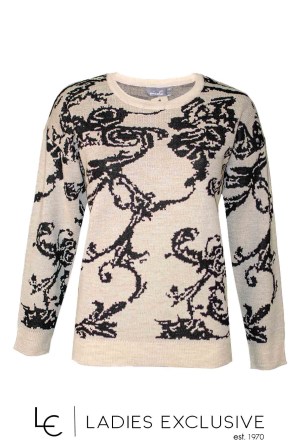 NICOLA Μπλούζα μάλλινη με σχέδια