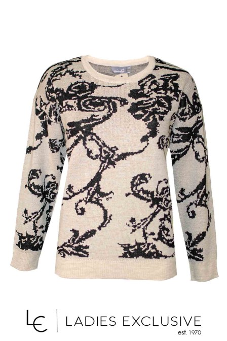 NICOLA Μπλούζα μάλλινη με σχέδια