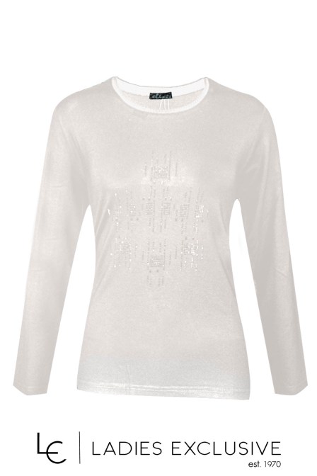 ELIN Μπλούζα από βισκόζη με στρας