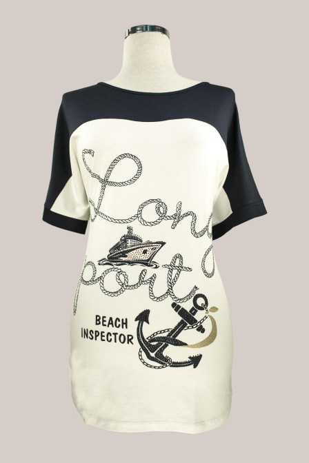 NICOLA Μακριά navy μπλούζα