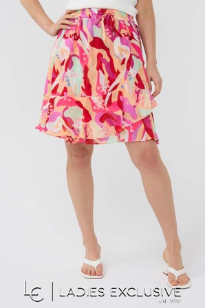 ESQUALO Φούστα μέχρι το γόνατο με βολάν