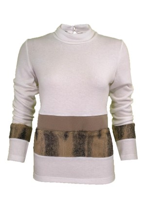 ESTEL Μπλούζα με γούνα