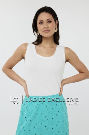 ESQUALO Μπλούζα αμάνικη ριμπ