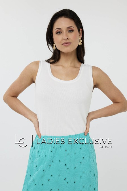 ESQUALO Μπλούζα αμάνικη ριμπ