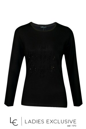 ELIN Μπλούζα από βισκόζη με στρας