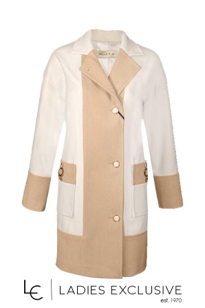 BELLA P. Ημίπαλτο με διχρωμία