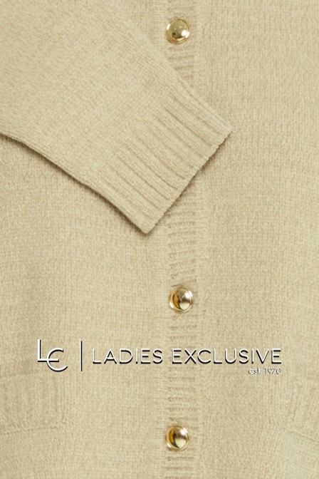 FRANSA Ζακέτα σενίλ με κουμπιά