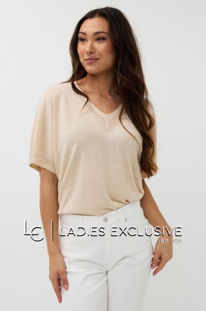 ESQUALO Μπλούζα κοντομάνικη πλεκτή